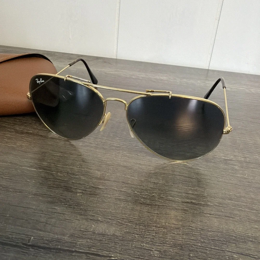RayBan Aviator Outdoorsman 2 Gold Frame RB3029 Sweat Bar‎